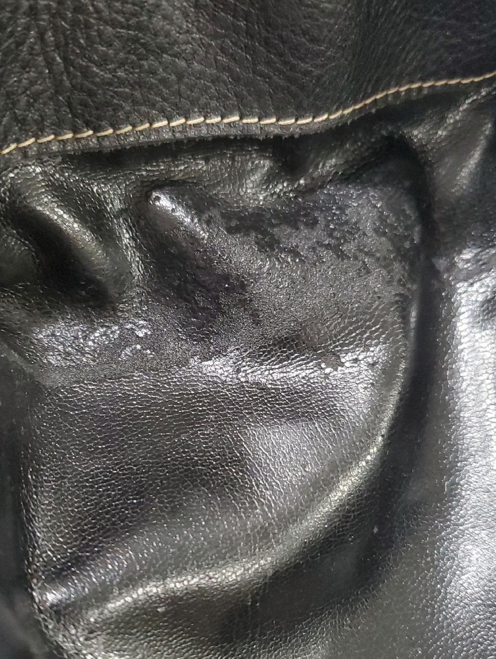 🇮🇹Vintage Bally Pebbled Black Leather Brown Trim Chain Shoulder Bag🤎🖤 - Picture 16 of 16